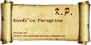Kovács Peregrina névjegykártya